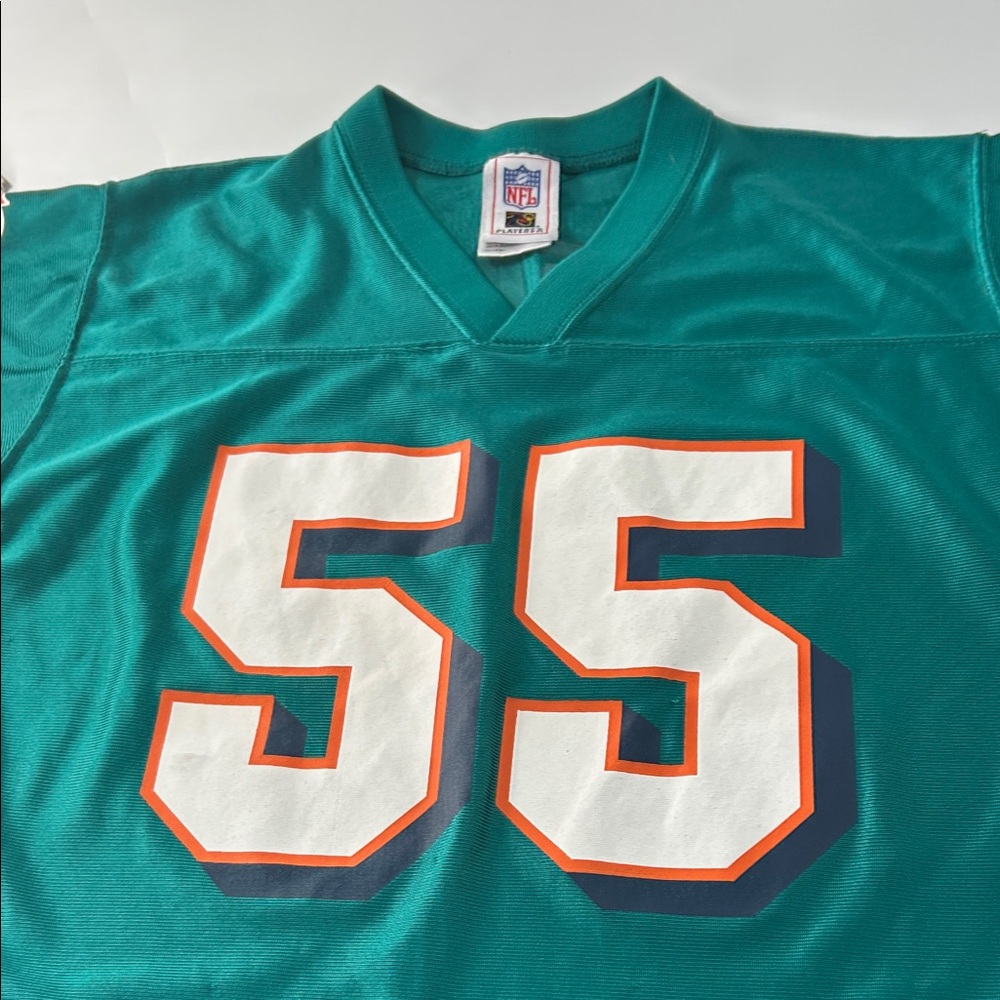 NFL Kids Teal Jersey with Bold Number 55 - Picture 5 of 16